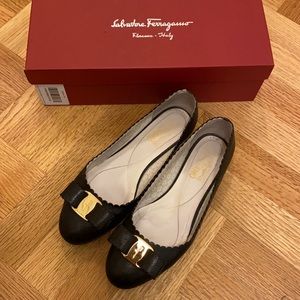Salvatore Ferragamo varina lace ballet flat
